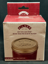 Kilner - Wide Mouth Screw Bands -Set of 6 - Use with Wide Mouth Canning Jars
