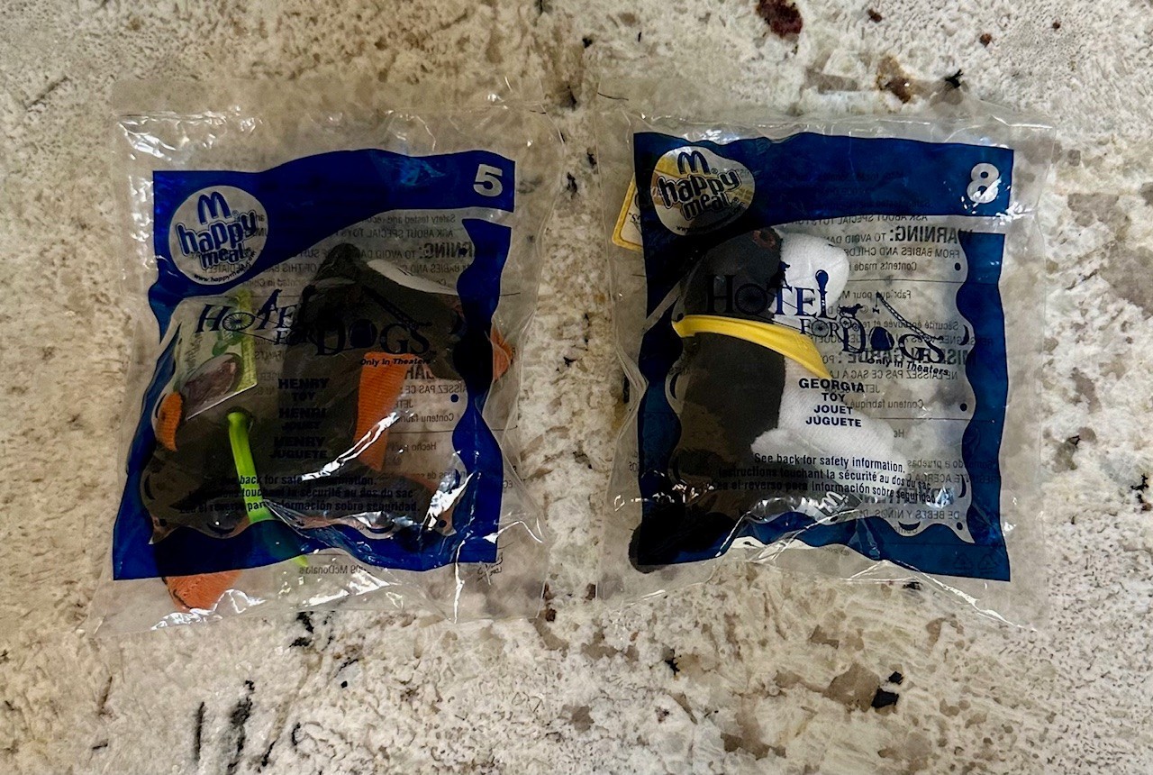 McDonald's 2009 Hotel for Dogs Happy Meal Toys - Lot of Two (5 and 8) - NEW