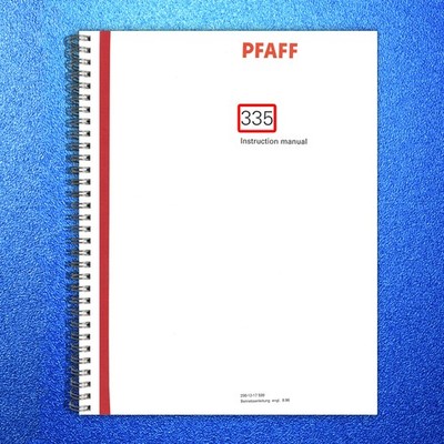 PFAFF 335 Instruction Manual - STEEL WIRE BOUND - PROTECTIVE COVERS