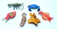 Yowie Figure Lot x 6 Yabbi/Crab Etc  All Are Complete and In Great Condition