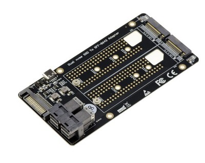 Adapter 2 SSD M2 PCIe NVMe M Key To SFF8643 U.2
