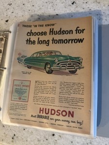 Hudson and Nash Special 200+ Page Vintage Automobile Article Binder