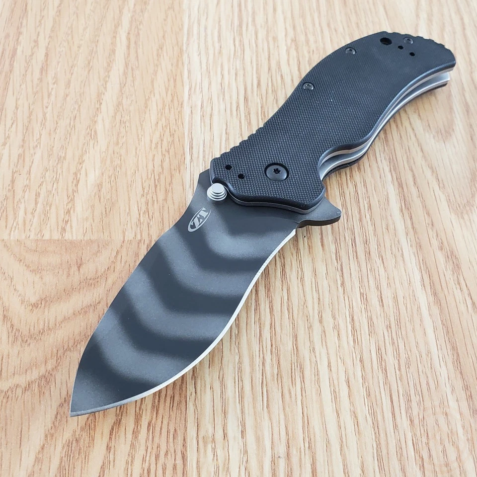 Cuchillo asistido tolerancia cero 3,25" CPM S30V hoja de acero inoxidable mango G10 Foto 2 de 4