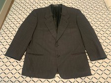 Armani Collezioni Blazer Mens 42 R Saks 5th Avenue Made In Italy Gray Pinstripe