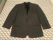 Armani Collezioni Blazer Mens 42 R Saks 5th Avenue Made In Italy Gray Pinstripe