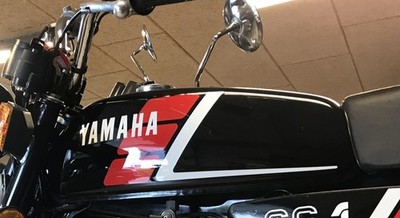 Yamaha FS1 2RU 1986 Model Black Painted Aluminium Petrol Tank With Lid