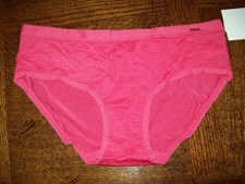 NWT LE MYSTERE INFINITE COMFORT HIPSTER PANTIES NYLON SPANDX 6638 RASPBERRY L/XL