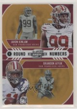 2020 Panini Contenders Optic Orange Prizm 5/50 Brandon Aiyuk Javon Kinlaw 07ui