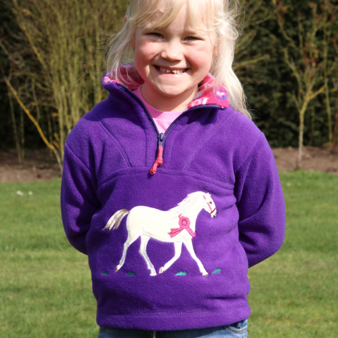 Giacca in pile per bambini British Country Collection Champion Pony