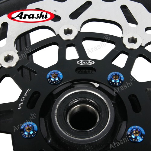Front Wheel Rim Brake Rotor + Mounting Bolts For Kawasaki Ninja ZX-10R 2006 2007 - Picture 3 of 8