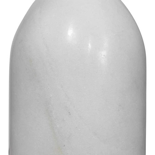 MINETTE MODERN 71" AGED BRASS METAL FLOOR LAMP STONE MARBLE DETAIL 28197 - Picture 2 of 4