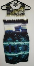 Naven Multicolor Summer Bodycon Abstract Dress Women's Size 2