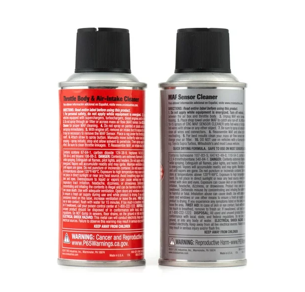 CRC Mass Air Flow & Throttle Body SingleUse Cleaner Twin Pack Kit Hot eBay