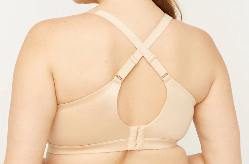 54DDD Bra - Catherines Almond Full-Coverage Smooth No-Wire Light Foam Cups Bra - Image 2 of 4