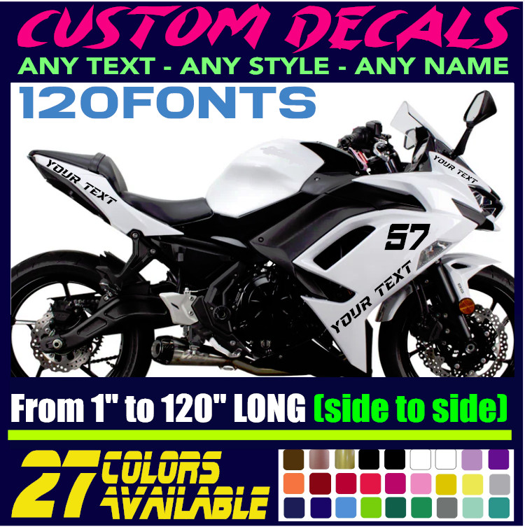 Custom Made Decal Sticker Vinyl For Car, Motorcycle, Truck, 