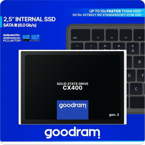 GOODRAM SSD Interne Festplatte 128 GB bis 2TB  HX400 Gen.2  (6Gbps) - Bild 1 von 12