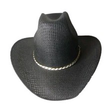 Summit Cowboy Hat 55 Bangora 6-7/8 Black Cattleman Small 21.5 