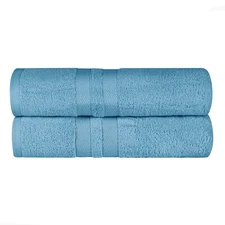 2 Piece Cotton Bath Sheet Set Absorbent Soft Assorted Bathroom Sheets Towel