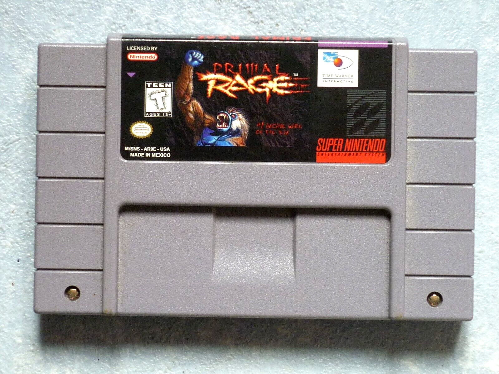 Primal Rage SNES Super Nintendo Version US. Testé.