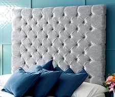 3FT | 4FT | 4FT6 | 5FT | 6FT ALTON CRUSHED VELVET HEADBOARD 30'' 36'' 44'' TALL