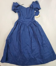  JCPENNY Bridal Collection women dress 216-0265 blue USA made sz 6P $99