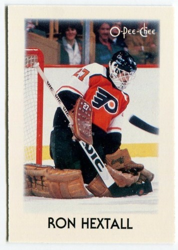 1987-88 O-Pee-Chee Mini OPC #16 Ron Hextall Philadelphia Flyers