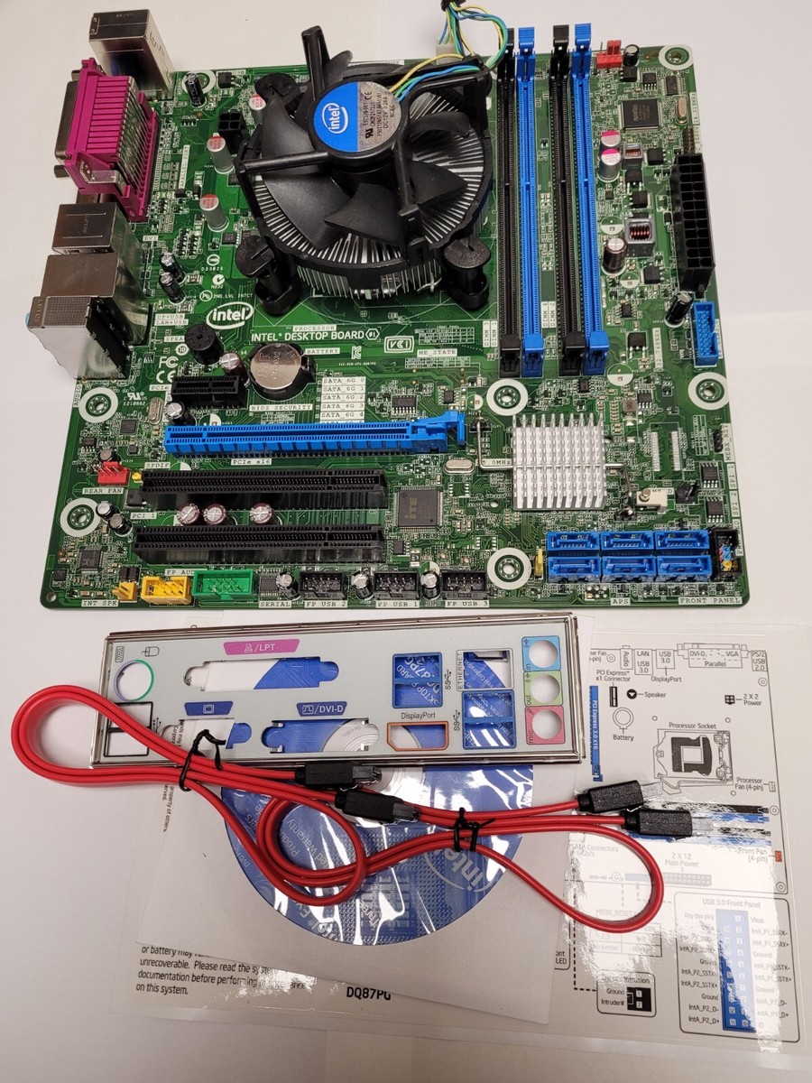 INTEL DQ87PG WITH PENTIUM G3220T CPU MOTHERBOARD COMBO KIT MICRO