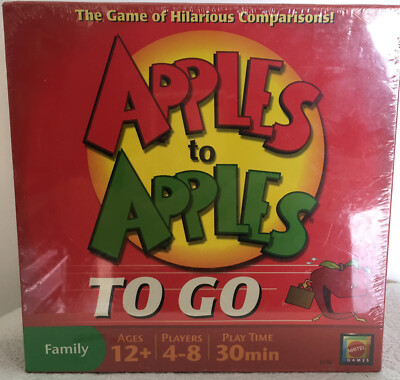Apples to Apples To Go Board Game Ages 12 to Adult 4 to 8 Players NEW & SEALED