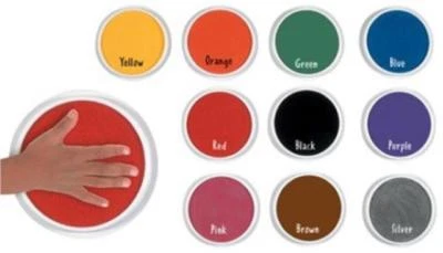 ANTHONY PETERS Giant 15cm Washable Ink Stamp Pads Finger Painting Children's Hand & Foot Prints