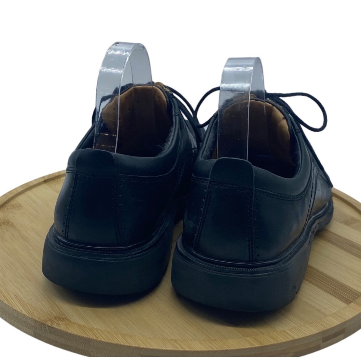 Clarks Lace Black Leather Gessler Casual Shoes Men 9.5  display picture 1