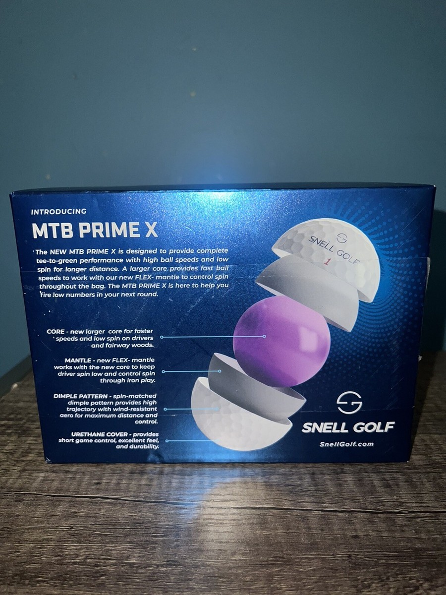 SNELL GOLF MTB PRIME 12個入り　2箱セット売り スネルゴルフの新作ゴルフボールMTB PRIMEとMTB PRIME Xが好評