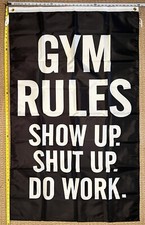 Motivation Flag FREE SHIPPING 3 Gym Workout Hard Work Sign America Beer USA 3x5'