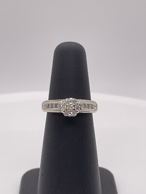 KEEPSAKE 14k White Gold Diamond Ring, Size