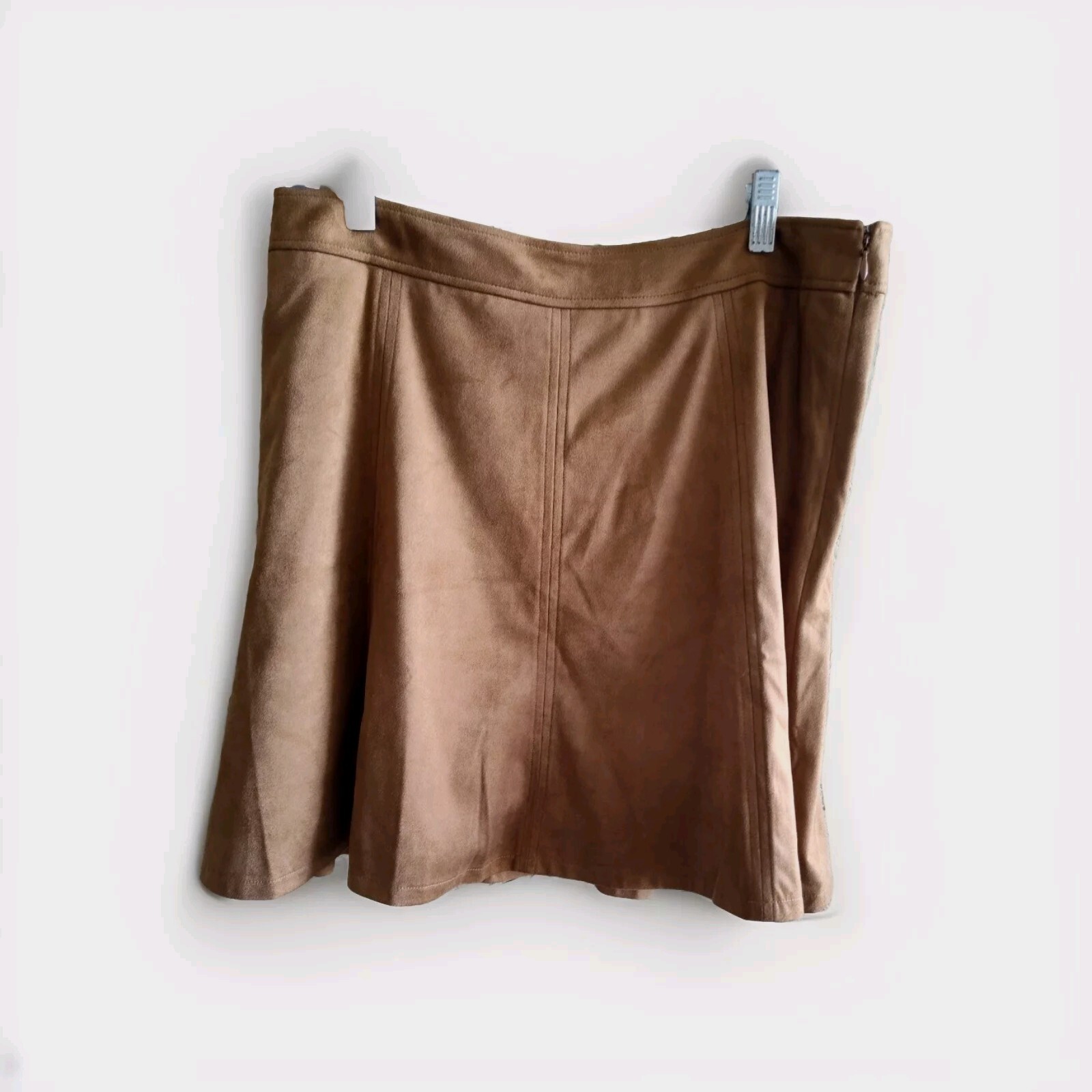 Loft Microfiber Tapered Skirt Size 10 NWT 18in Flouncy Hem Lined