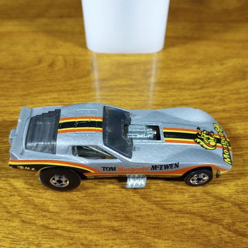 Hot Wheels Vintage Vette Funny Car Gray BW Blackwall Hong Kong HK 1979 Corvette