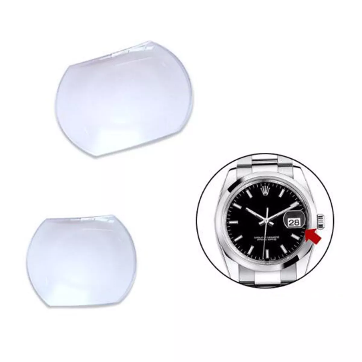 2pcs Craft Magnifying Glass Pocket Gem 30x Jewelry Loupe Jeweler