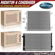 Radiator &AC Condenser Cooling Kit for International Harvester 7500 2007 L6 9.3L