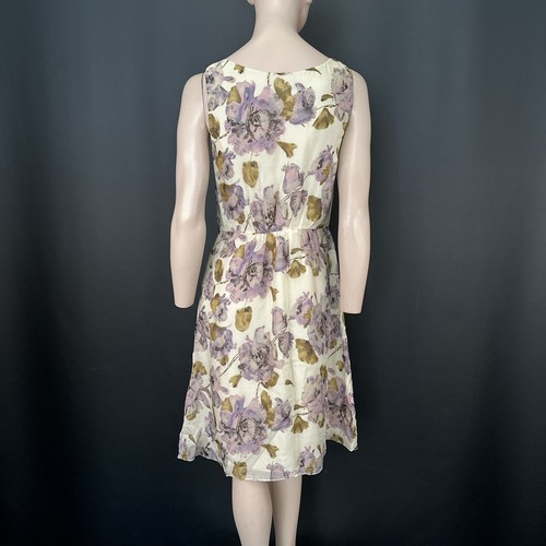 L.K. Bennett London Floral Silk Blend Dress UK 12 US 8 Wedding Guest Summer - Picture 6 of 12