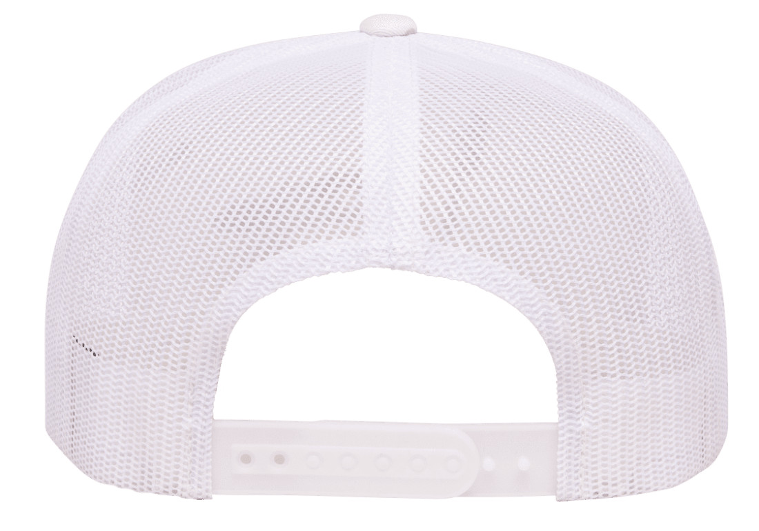 Yupoong 6006 YP Classics 5 Panel Trucker Hat Snapback Mesh Back Flat Bill Cap
