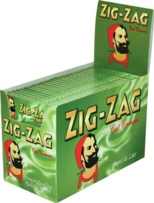 Zick Zack grün Standard Blättchen normal 50 - 100 Hefte - Ecken schneiden
