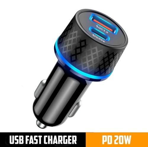 Fast Car Charger PD 20W QC3.0+PD Dual Port USB Socket Power Adapter - Picture 10 of 10