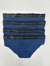 Victoria's Secret Cotton Modal Navy Panties Hiphugger Hipster M Set Of 4