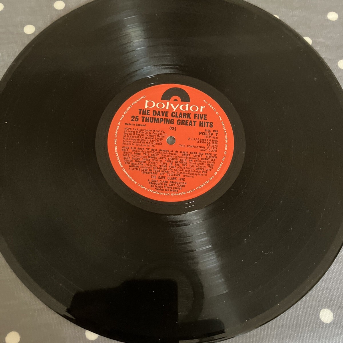 Dave Clark Five - Original - 25 Thumping Great Hits - LP 1960's