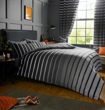Duvet set quilt cover modern stripe bedding contemporary design CLEARANCE