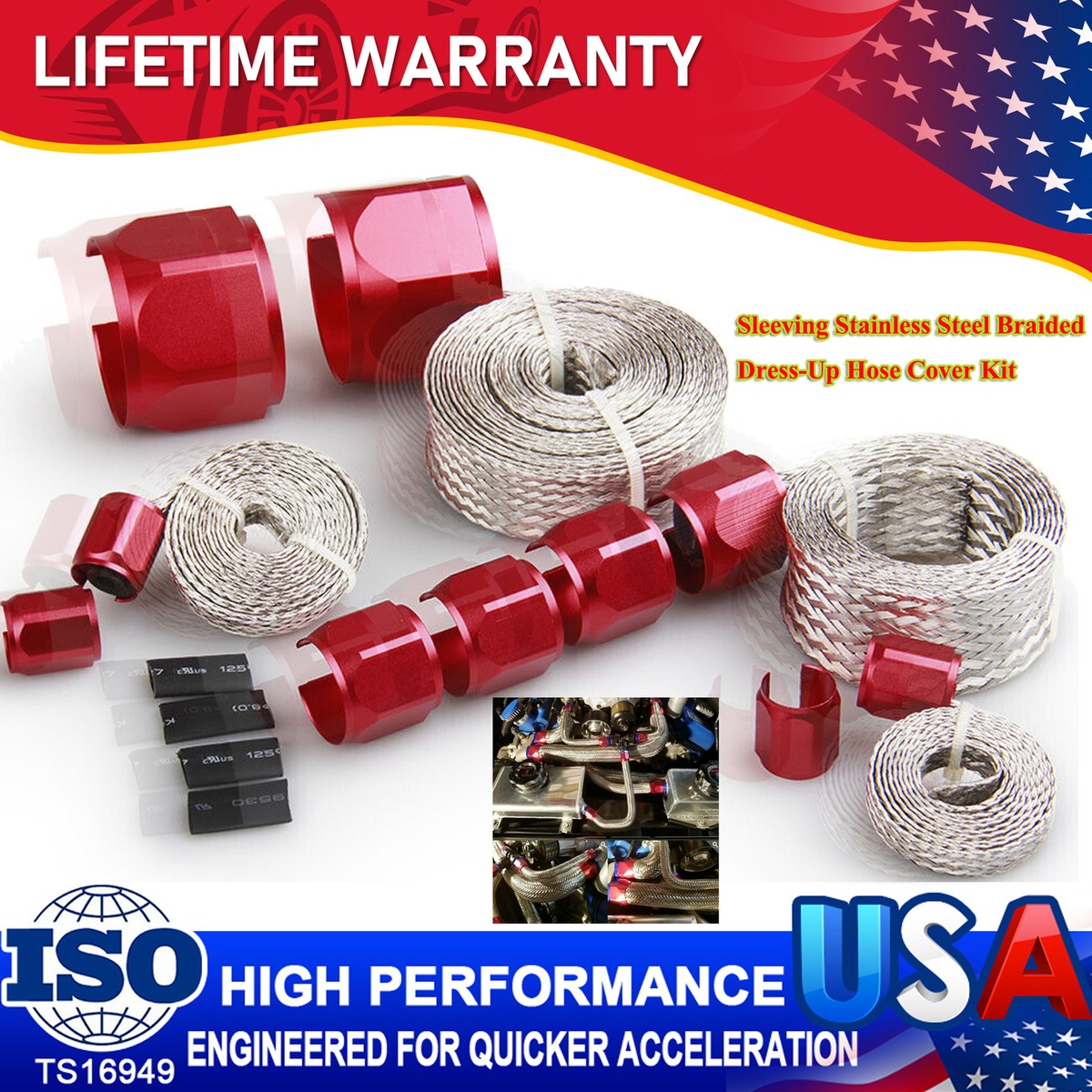 Specialty Products Hose Sleeving Kit Black Braided Stainless Steel Specialty Products Hose Sleeving Kit Black Braided Stainless Steel
