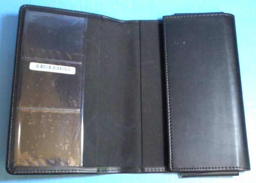 FUNDA DE CUERO NEGRA JAGUAR PARA MANUAL DEL PROPIETARIO GUÍA DEL OPERADOR GUÍA DEL USUARIO Foto 2 de 3