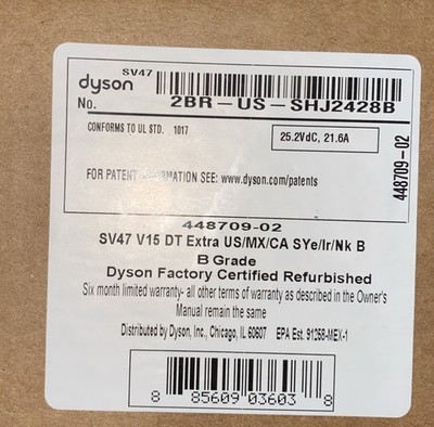 Dyson V15 Detect Extra - Yellow/Nickel READ