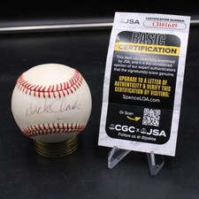 Dick Clark Signed Rawlings ONL Baseball Autograph JSA COA ZJ20107