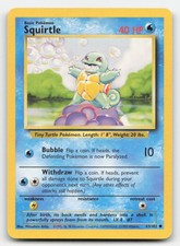 Squirtle Base Set Unlimited 63/102 C Pokemon LP on eBay