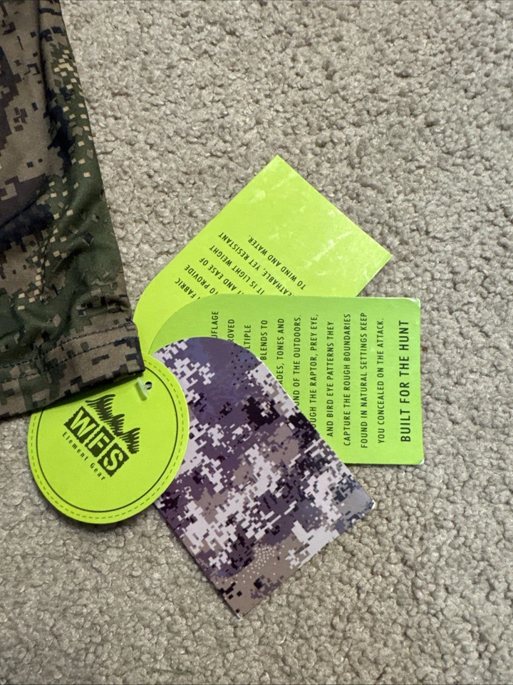 Sitka Knock off - Long Sleeve Lt Wt Crew by WFS Like Ground Forest Large - Image 4 of 4